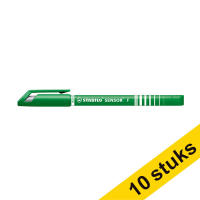 Aanbieding: 10x Stabilo SENSOR fineliner groen