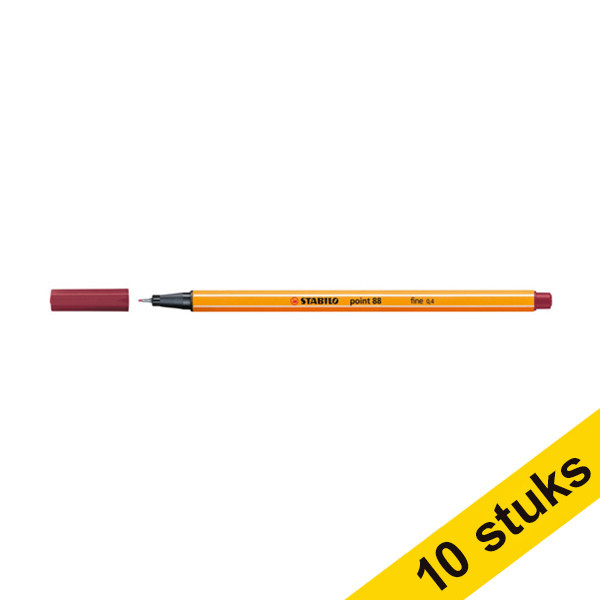Aanbieding: 10x Stabilo fineliner point 88 paars 200235 - 1
