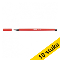 Aanbieding: 10x Stabilo point 68 viltstift karmijnrood