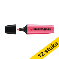 Aanbieding: 12x Stabilo BOSS markeerstift fluorescerend roze 200011