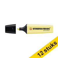Aanbieding: 12x Stabilo BOSS markeerstift pastelgeel 200381