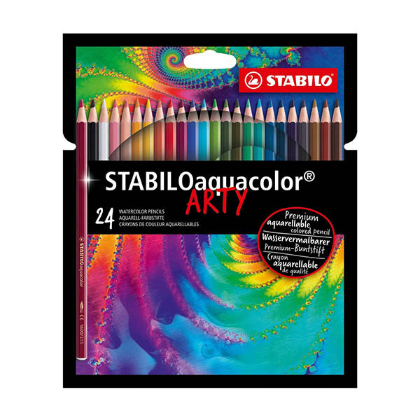 Stabilo Aquacolor ARTY aquarel kleurpotlodenset (24 stuks) 206153 - 1