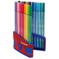 Stabilo Point 68 ColorParade viltstift rood/blauw (20 stuks) 200194