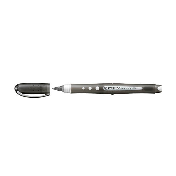 Stabilo Worker+ Colorful rollerpen zwart 206140 - 1