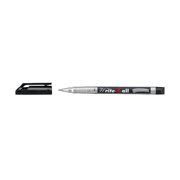 Stabilo Write-4-all permanent marker zwart (0,4 mm rond) 206150 - 1