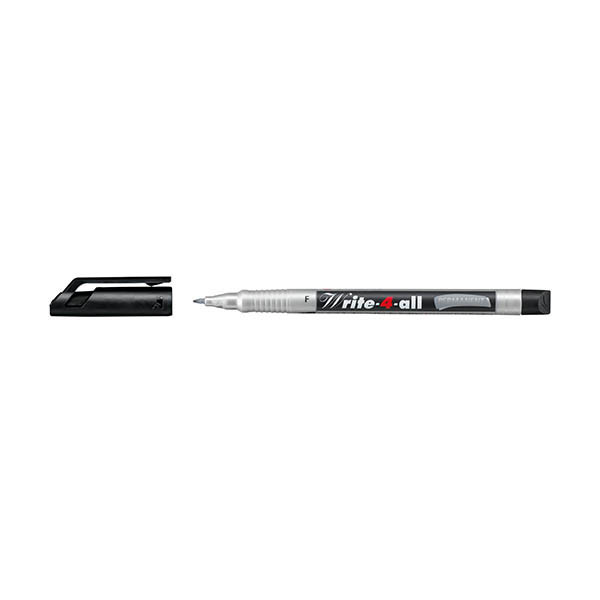 Stabilo Write-4-all permanent marker zwart (0,7 mm rond) 206148 - 1