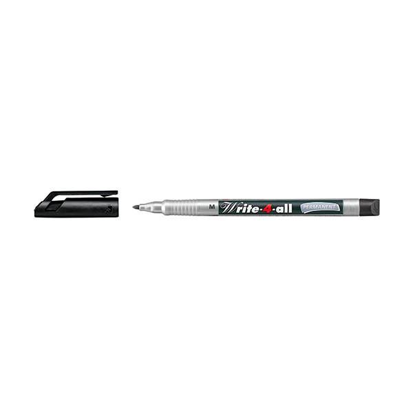 Stabilo Write-4-all permanent marker zwart (1 mm rond) 206149 - 1