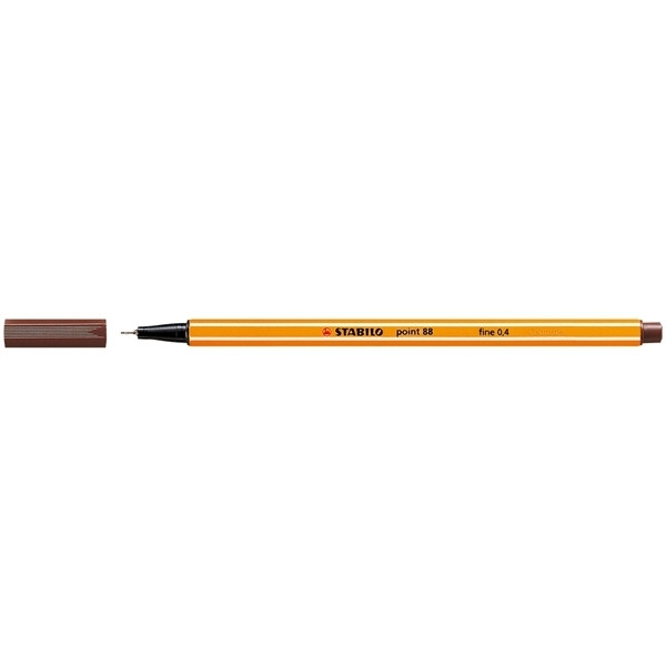 Stabilo fineliner point 88 bruin 88/45 200062 - 1