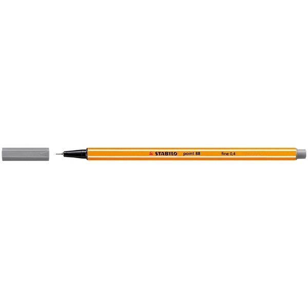 Stabilo fineliner point 88 donkergrijs 88/96 200066 - 1