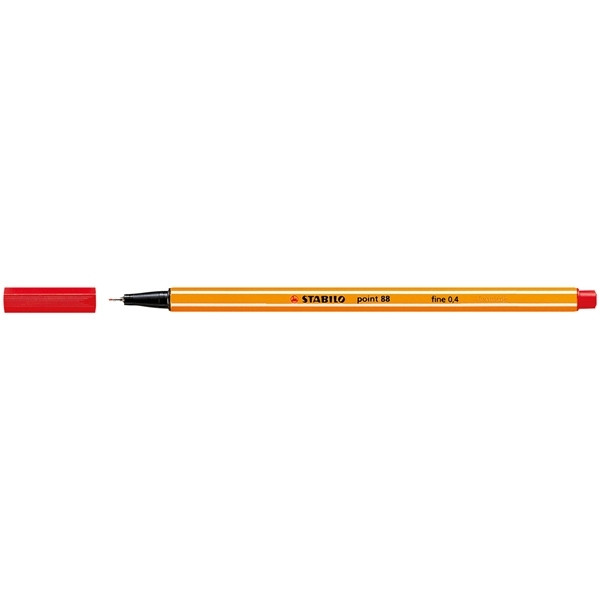 Stabilo fineliner point 88 rood 88/40 200020 - 1