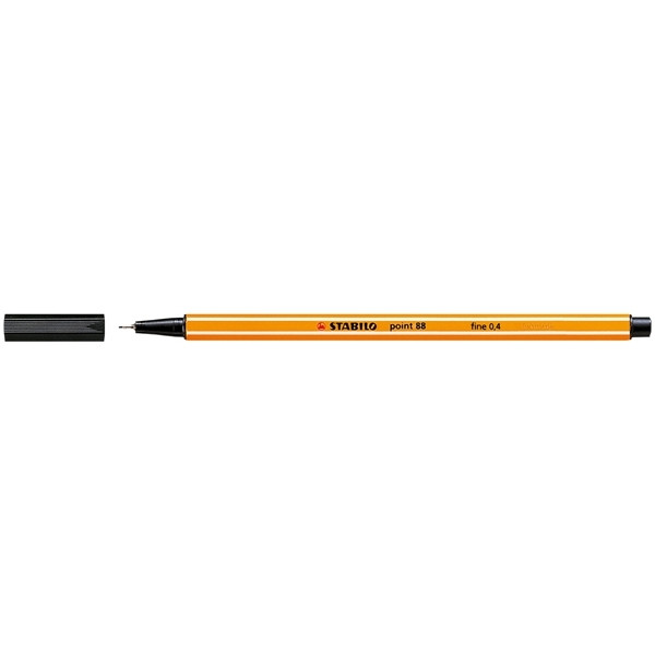 Stabilo fineliner point 88 zwart 88/46 200018 - 1