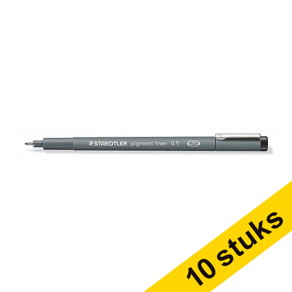 Staedtler Aanbieding: 10x Staedtler Lumocolor 308 fineliner zwart (0,5 mm)  209660 - 1