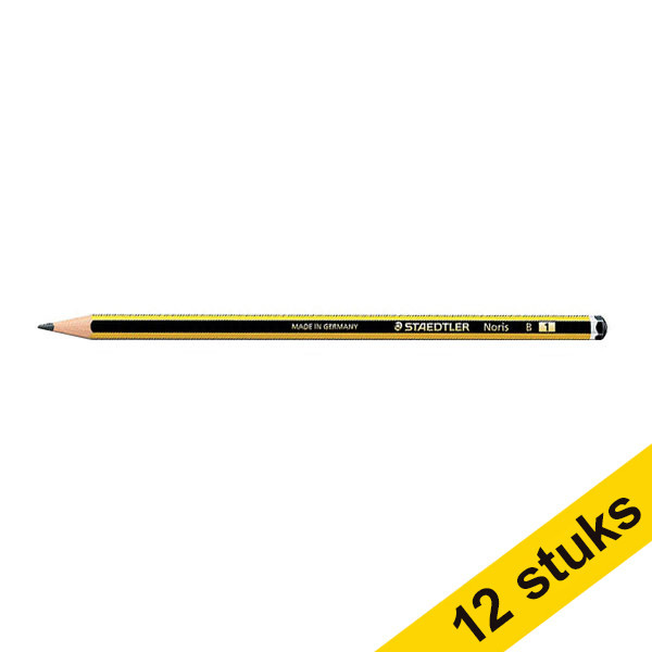 Aanbieding: 12x Staedtler Noris potlood B 424722 - 1