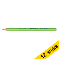 Aanbieding: 12x Staedtler Textsurfer dry droge driekantige tekstmarker groen