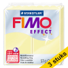 Aanbieding: 3x Fimo klei effect 57g vanille | 105 424664 - 1