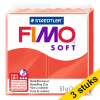 Aanbieding: 3x Fimo klei soft 57g Indisch rood | 24 424682 - 1