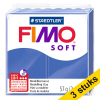 Aanbieding: 3x Fimo klei soft 57g briljantblauw | 33 424650 - 1