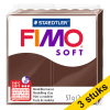 Aanbieding: 3x Fimo klei soft 57g choco | 75 424707 - 1