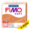 Aanbieding: 3x Fimo klei soft 57g cognac | 76 424657 - 1