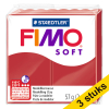 Aanbieding: 3x Fimo klei soft 57g kerstrood | 2P 424680 - 1