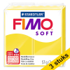 Aanbieding: 3x Fimo klei soft 57g limoengeel | 10 424708 - 1