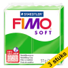 Aanbieding: 3x Fimo klei soft 57g tropisch groen | 53 424711 - 1