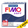 Aanbieding: 3x Fimo klei soft 57g windsorblauw | 35 424702 - 1