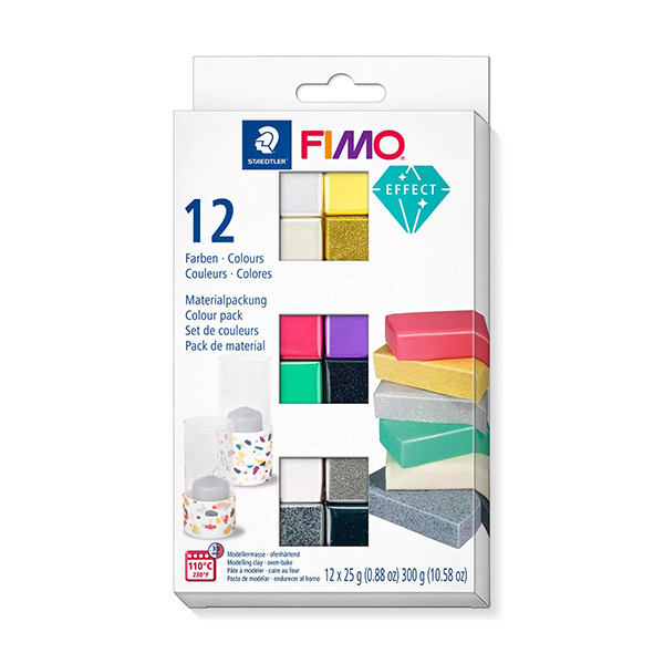 Staedtler Fimo klei effect 25g (12 stuks) 8013C12-1 209652 - 1