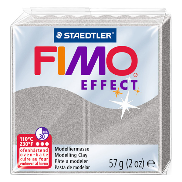 Staedtler Fimo klei effect 57g metallic zilver | 81 8010-81 424638 - 1