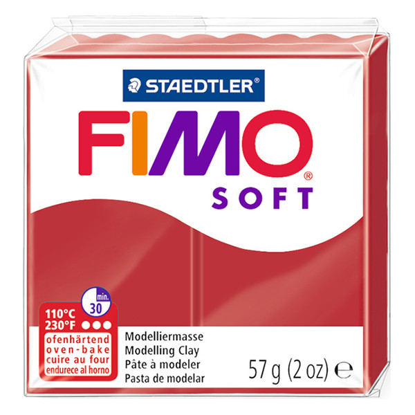 Staedtler Fimo klei soft 57g kerstrood | 2P 8020-2P 424596 - 1