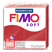 Staedtler Fimo klei soft 57g kerstrood | 2P 8020-2P 424596