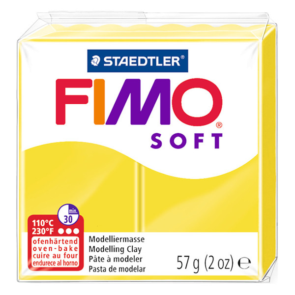 Staedtler Fimo klei soft 57g limoengeel | 10 8020-10 424536 - 1