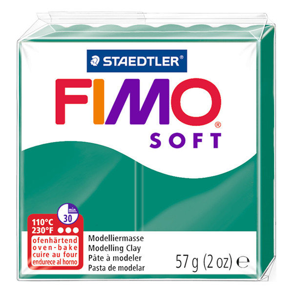 Staedtler Fimo klei soft 57g smaragd | 56 8020-56 424554 - 1