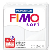 Staedtler Fimo klei soft 57g wit | 0 8020-0 424624