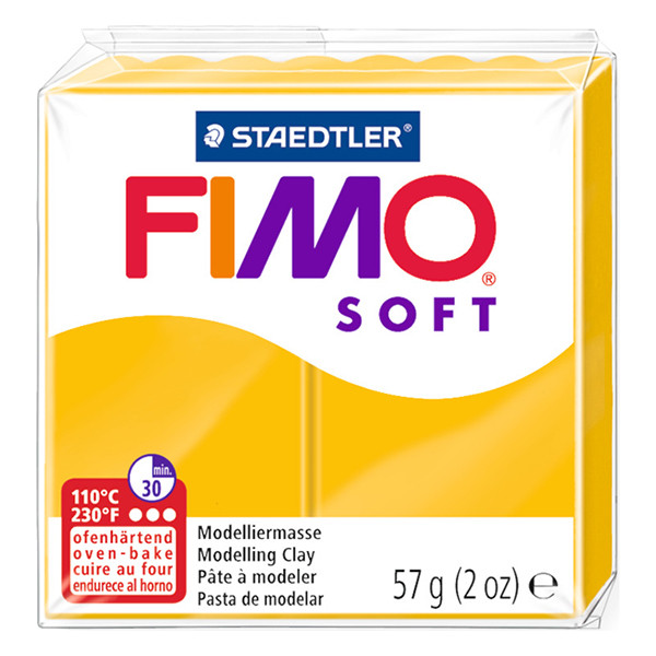 Staedtler Fimo klei soft 57g zonnegeel | 16 8020-16 424538 - 1