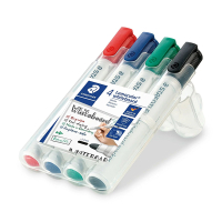 Staedtler Lumocolor 351 whiteboard marker standaard assorti 4 stuks (2 mm rond) 351WP4 209611