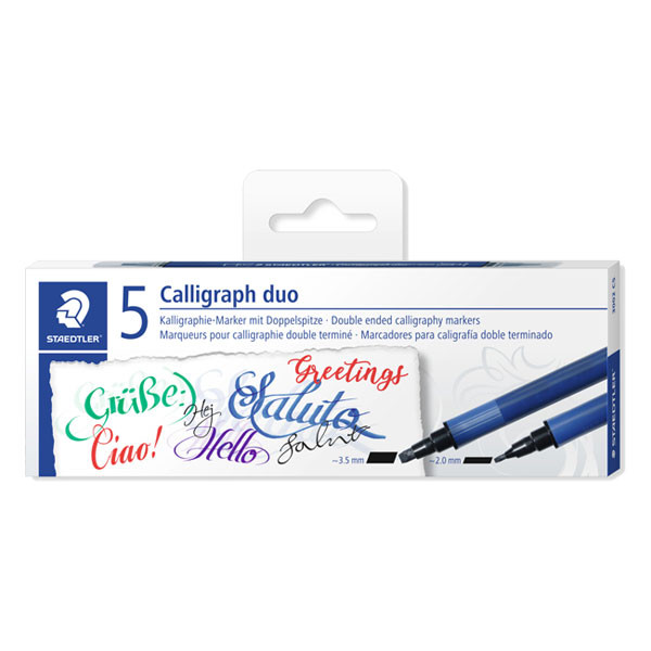 Staedtler calligraphy markers (5 stuks) 3002C5 209577 - 1