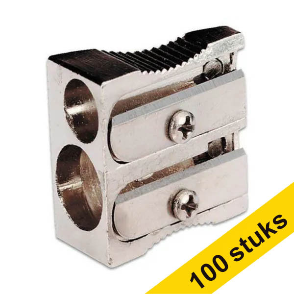 Aanbieding: 100x Staples puntenslijper met dubbele mesjes 280121 - 1