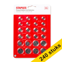 Aanbieding: 10x Staples PowerX knoopcellen multipack 390697