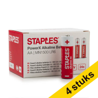 Aanbieding: 4x Staples PowerX MN1500 Penlite AA batterij 24 stuks 390693