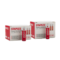 Combi deal: Staples AA + AAA batterijen (2x 24 stuks) 390699