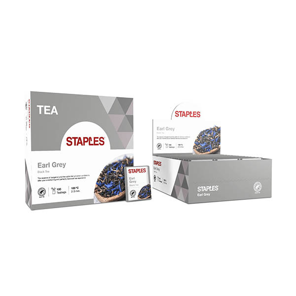 Staples Earl Grey thee (100 stuks) 298002 - 1
