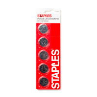 Staples PowerX CR2025 Lithium knoopcel batterij (5 stuks)  390688