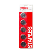 Staples PowerX CR2032 lithium 5 stuks 392559 390684