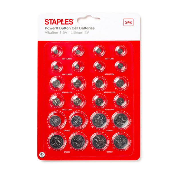 Staples PowerX knoopcellen multipack 392562 390685 - 1