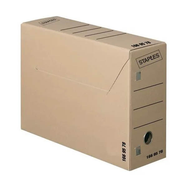 Staples archiefdoos A4/folio 115 x 370 x 265 mm (50 stuks) 1669578 068816 - 1