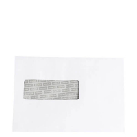 Staples dienstenvelop wit 156 x 220 mm 80 grams - EA5 venster links zelfklevend (100 stuks) 298406