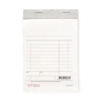 Staples kassablok wit met carbon (2 x 50 vel) 298304
