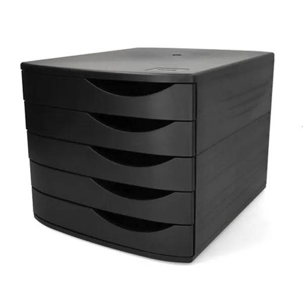 Staples ladeblok zwart (5 laden) 299327 - 1