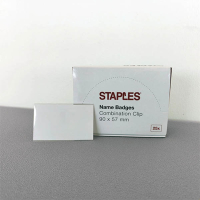 Staples naambadge met combiklep 90 x 57mm (25 stuks) 299330